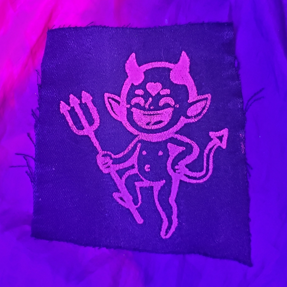Uv Glow Devil Patch